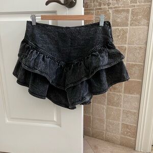 VICI Pretty Angels Ruffle JEAN SKORT SKIRT L (M)